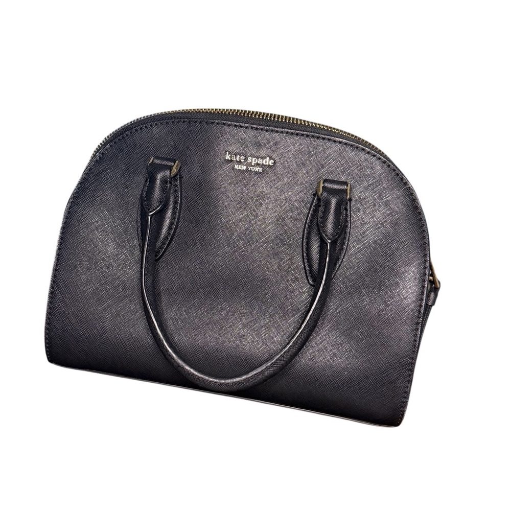 Kate Spade Reiley Medium Dome Satchel – Black Saffiano Leather - Picture 8 of 8
